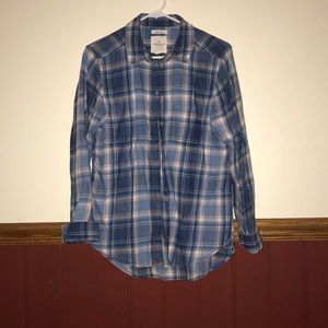 American Eagle blue flannel